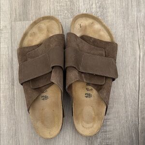 Birkenstock Tan Suede Kyoto Sandals